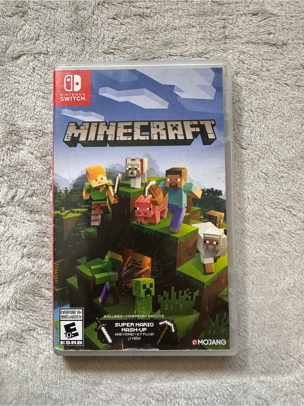 Nintendo Switch Minecraft Video Game - Green & Blue Cover